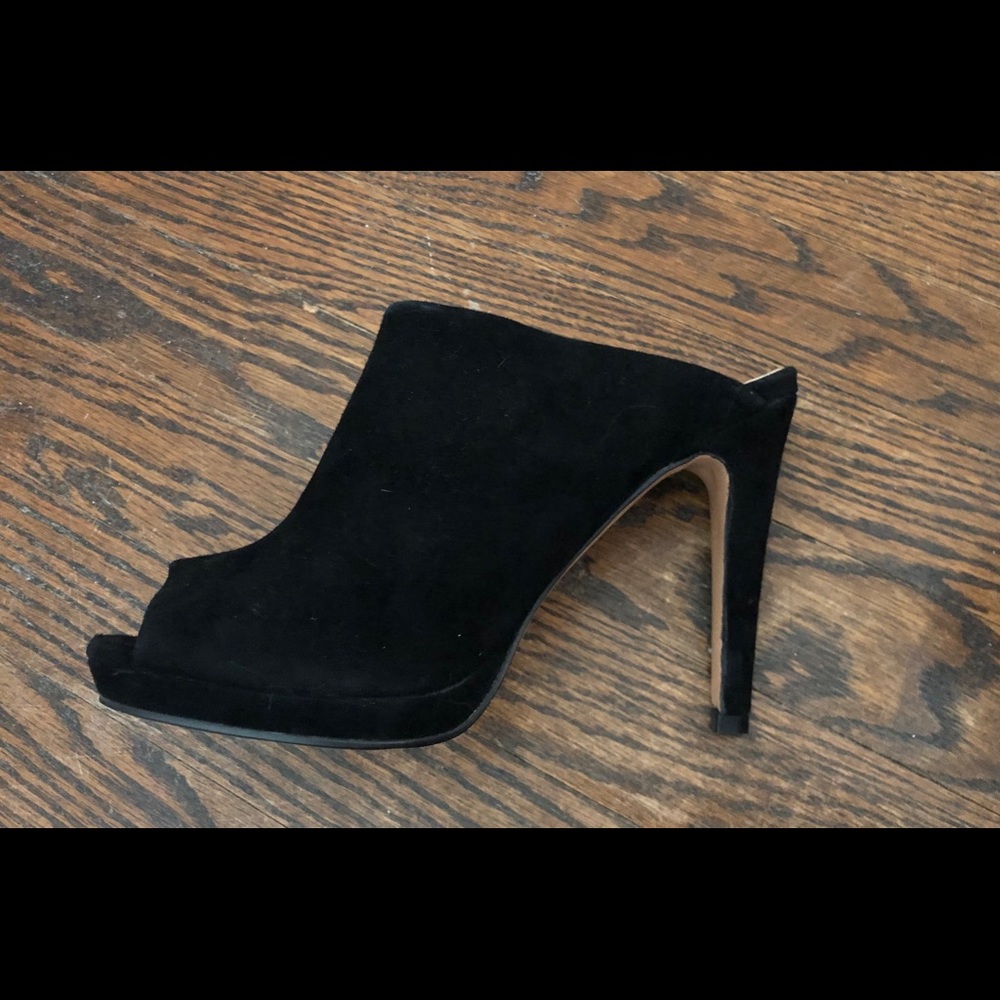 H&M Black suede mules from H&M